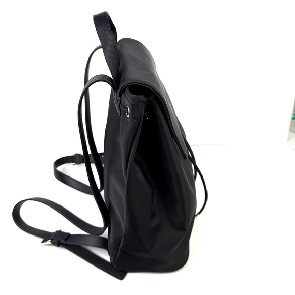 Ted Baker Backpack Black Nylon‎ Rucksack Gold Accent Drawstring Brand New - Picture 4 of 16